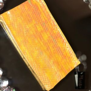 Metallic makeup, coin, wallet, pouch set